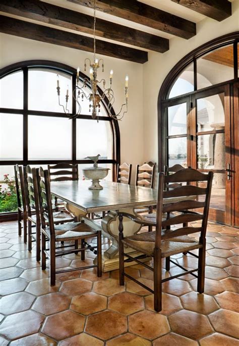 The saltillo tiles rest on a heated floor. Mexican Tile Floor And Decor Ideas For Your Spanish Style ...