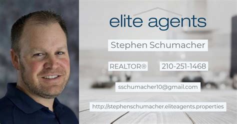 Elite Agents Welcomes Stephen Schumacher To The Brokerage Stephen