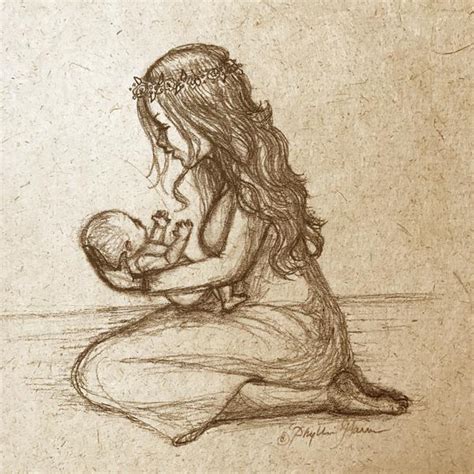 We did not find results for: Newborn Baby and Mother - Sketch on Handmade Paper ...