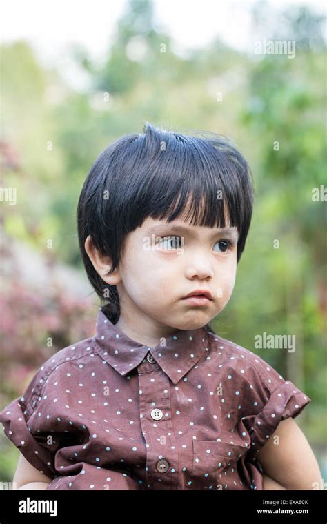 Portrait Of Asian Cute Little Boy Stock Photo Alamy