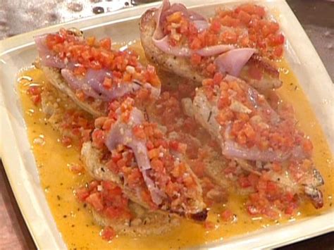 Fill boneless skinless chicken breast halves with a savory mixture of cheese, tomatoes, caramelized shallots and basil for an impressive entrée that's perfect for an intimate dinner party. Dinner Party Chicken Recipe | Food Network
