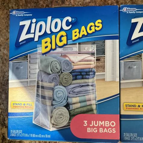 Ziploc Big Bag Double Zipper Jumbo Big Bags Closet Storage Jumbo 3