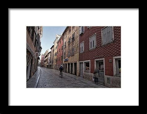 quiet street in rovinj croatia framed print by stuart litoff rovinj rovinj croatia croatia