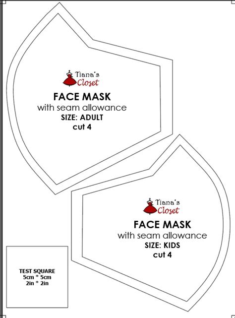 Copyright © craftpassion.com meant for hobby and personal use only. The Little Sewist: Free pdf pattern: Fitted face mask