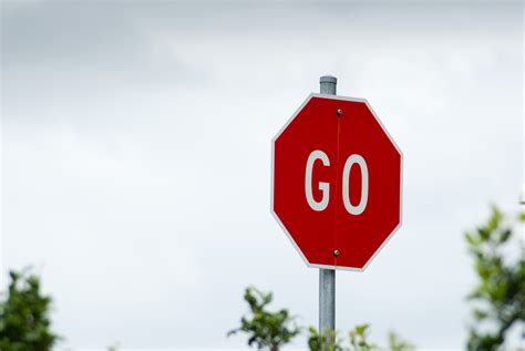 Octagonal Red Go Traffic Sign 7229 Stockarch Free Stock Photo Archive