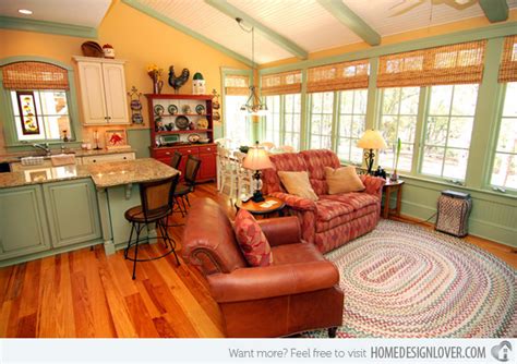 15 Warm And Cozy Country Inspired Living Room Design Ideas