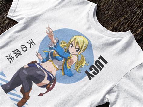 Fairy Tail Lucy Heartfilia T Shirt Fairy Tail Anime T Shirt Etsy