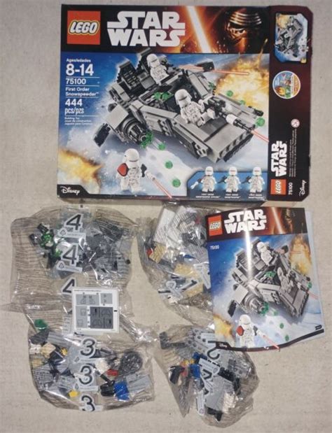 Lego Star Wars First Order Snowspeeder Set 75100 Opened Still In 444pc