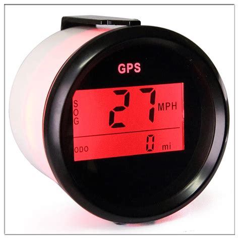 Digital Car Speedometer 52 Mm Gps Odometer Lcd Display Mile Per Hour