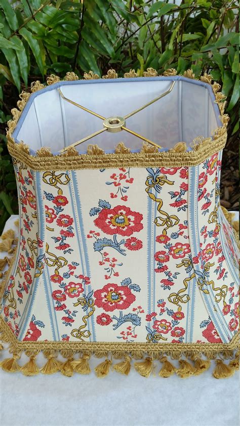 Rectangle Bell Floral Lampshade Vintage Fabric Lamp Shade