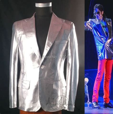 Rare Classic MJ Michael Jackson This Is It Silver Punk Rock Casual