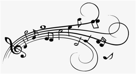 Black And White Musical Notes Vector Drawing Music Notes Public