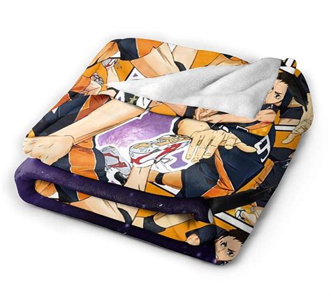 Jookrrix Vintage Throw Blanket Anime Haikyuu Ultra Soft Flannel Bed