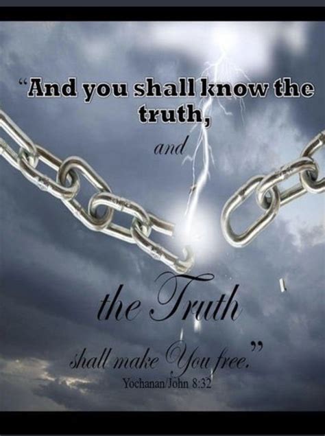 Then You Will Know The Truth And The Truth Will Set You Free” John