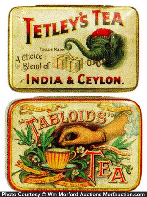 Vintage Tea Tins • Antique Advertising