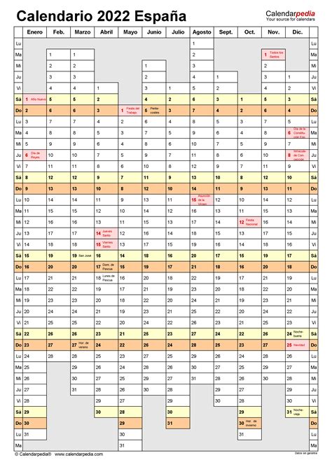 Calendario 2022 Venezuela Excel Zona De Información