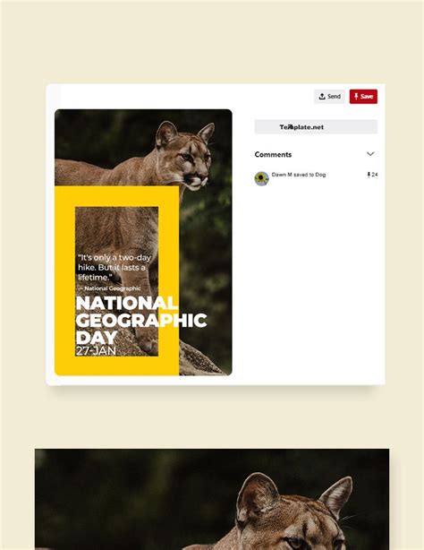 National Geographic Day Pinterest Pin Template In Psd Download