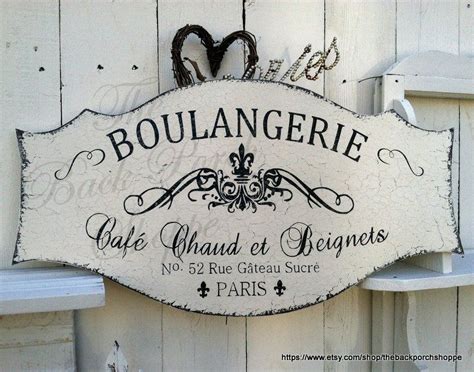 Boulangerie French Signs Kitchen Signs French Bakery 27 Etsy French