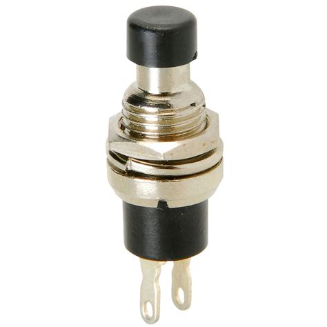 Momentary N C Classic Small Push Button Switch Black 3a 125v Free