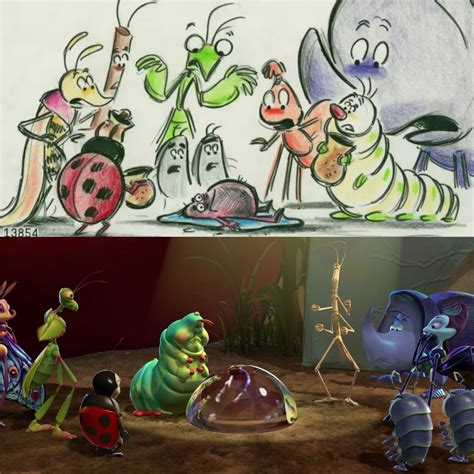 Pt Fleas Circus From A Bugs Life Pixar Side By Side Ladies And