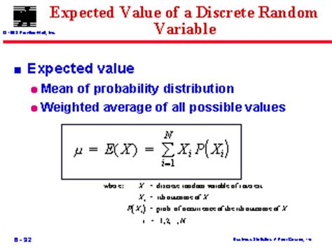 Next, the formula for standard deviation can be derived by adding up the products of the squares of deviation of each value (step 4) and its probability (step 2) and then computing. Expected Value of a Discrete Random Variable