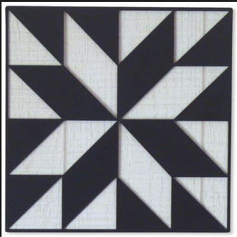 Translating a regular quilt block pattern into a barn quilt design should be simple. Barn quilt pattern | Fun Ideas | Pinterest