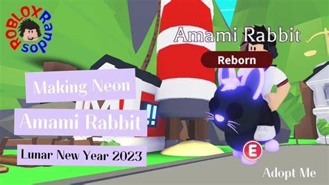 Making Neon Amami Rabbit In Adopt Me Roblox Youtube