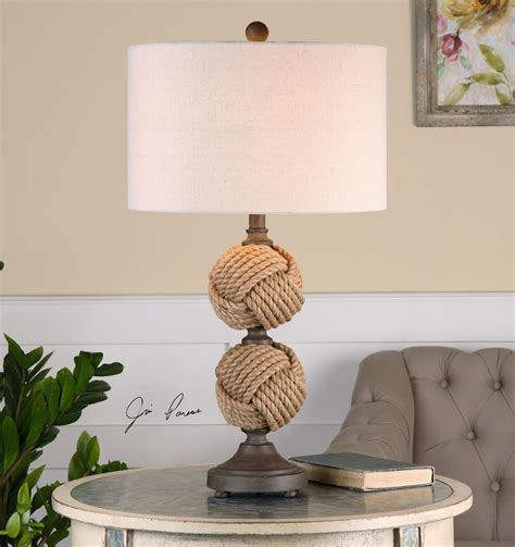 Higgins Rope Spheres Table Lamp By Uttermost 29 Fine Home Lamps