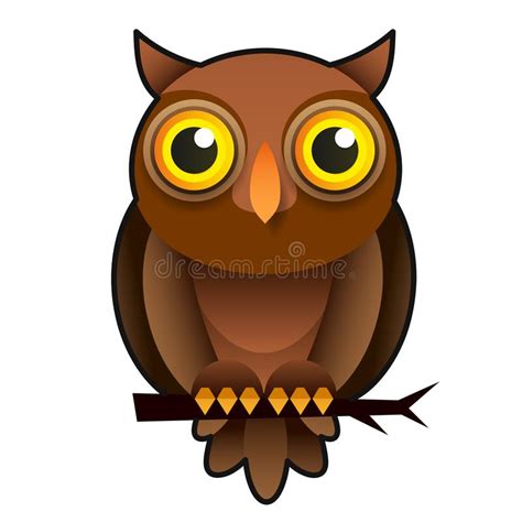 Cartoon Owl Animal Wildlife Cartoon Character Modern Vector