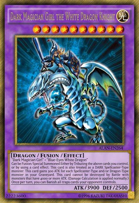 Dark Magician Girl The White Dragon Knight By ALANMAC On DeviantArt Custom Yugioh Cards