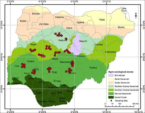 Map Of Nigeria Showing The Ecological Zones Download Scientific Diagram