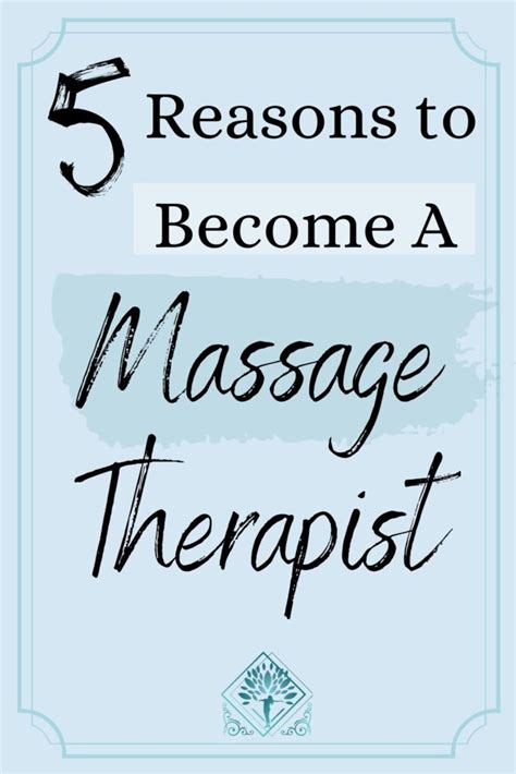5 Reasons To Become A Massage Therapist My Business Threads