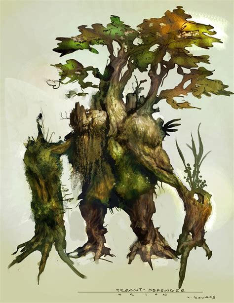 Tree Creature By Vance Kovacs Fantasy Tree Fantasy Creatures