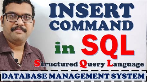 Insert Command In Sql Dml Commands Sql Commands Insert Single