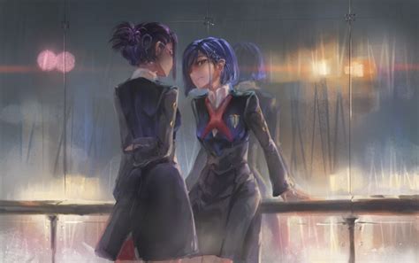 426386 4k Darling In The Franxx Umbrella Crying Outdoors Purple