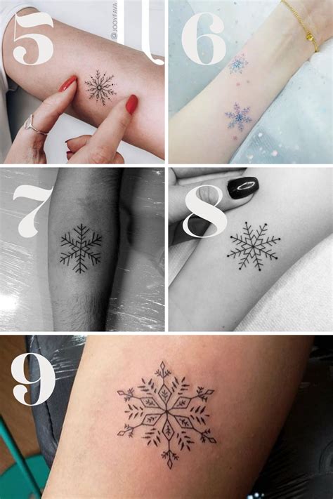 43 Unique Snowflake Tattoo Ideas Tattooglee Snow Flake Tattoo