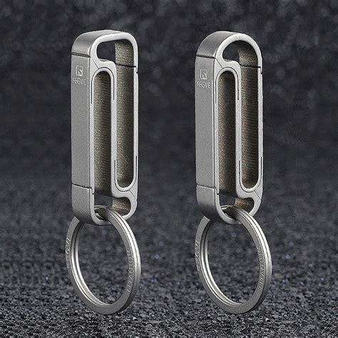 Luxury Car Titanium Keychain Key Ring Buckle Belt Lightweight Edc
