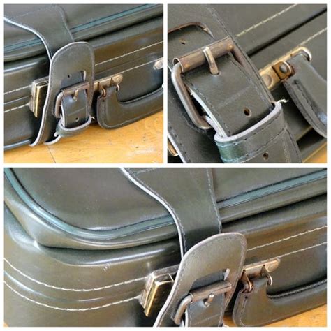 Green Military Suitcase Army Suitcase Leather Valis Gem