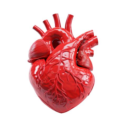 Human Heart Internal Organ Heart Shape Human Heart Isolated Three