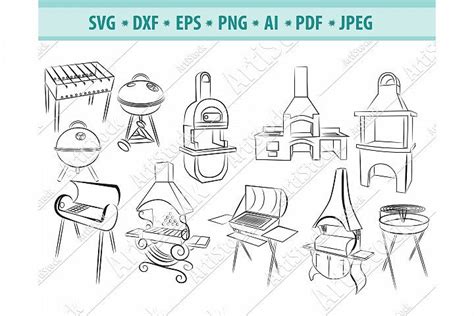 Barbecue Svg Grill Svg Grilling Svg Bbq Dxf Png Eps