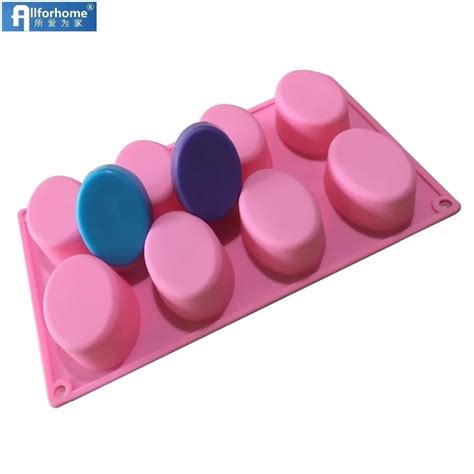 8 holes oval silicone soap mold chocolate mold muffin cups cake baking pan silicone soap mould