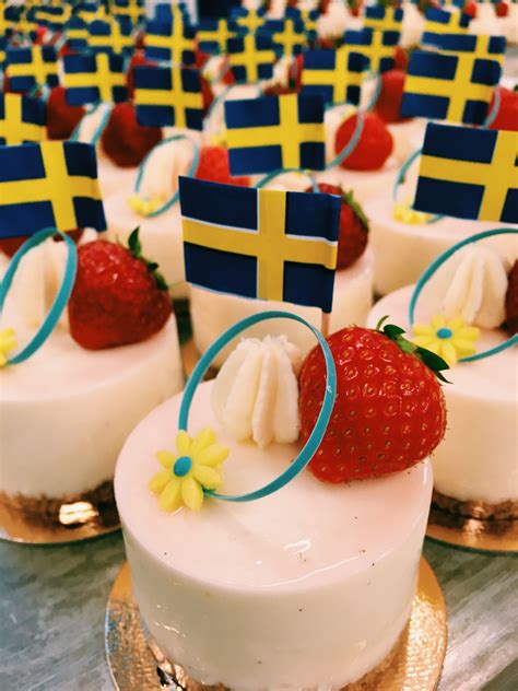 Happy Swedish National Day 6th June Strawberry Cheesecake Made By