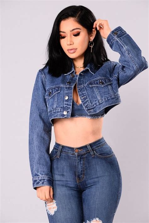 Pin By Angie Peralta On Janet Guzman Cropped Denim Jacket Cropped