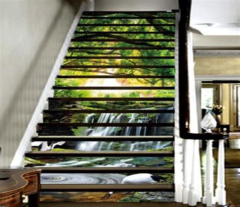 3d Animal Paradise 667 Stair Risers Aj Wallpaper Stair Risers