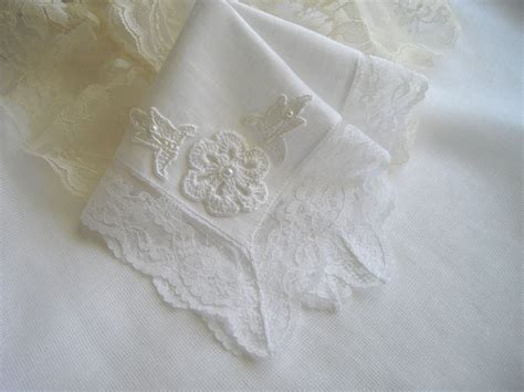 Imported Irish Linen Wedding Handkerchief Lace Edged Vintage Etsy In