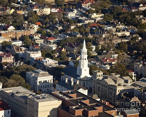 Aerial View Of Charleston South Carolina Photograph By John Wollwerth