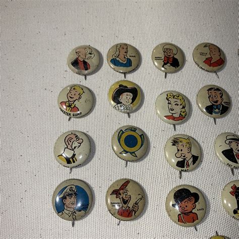 Set Of 25 Vintage 1940s Kelloggs Pep Pins Ebay