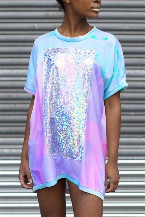 Holographic Dress Holographic Fashion Holographic Glitter Rave