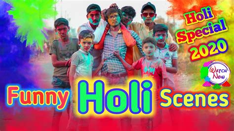 Funny Holi Scenes Holi Special 2020 Comedy Video Holi2020