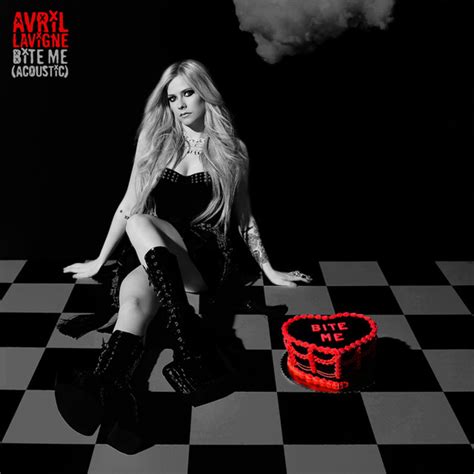 Carátula Frontal de Avril Lavigne Bite Me Acoustic Cd Single Portada